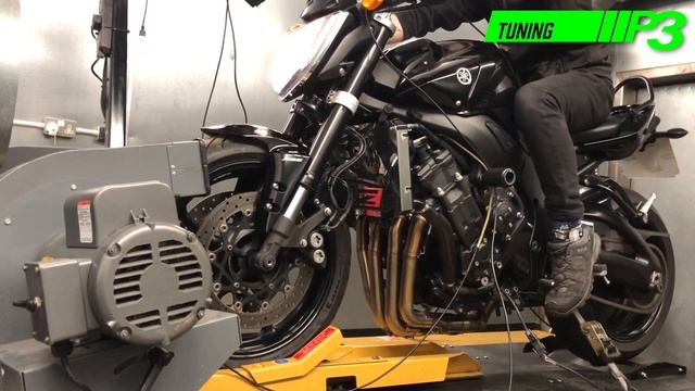 Yamaha FZ1 Full Custom Power commander mapping with ECU flash, K&N air filter with Race fit silenc смотреть онлайн