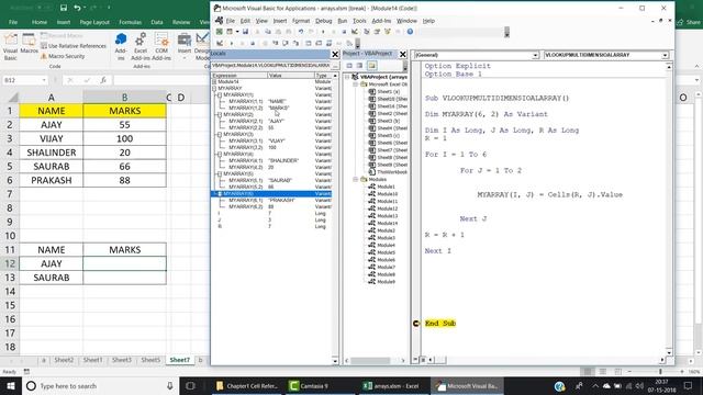 Use VLOOKUP in multi dimensional array - VBA Hindi Series 14/15 video 678 смотреть онлайн