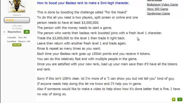 Borderlands 2 How to boost Badass rank. смотреть онлайн