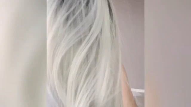 Парики на Aliexpress! Длинный синтетический парик цвета серый омбре из магазина FAVE HAIR STORE смотреть онлайн