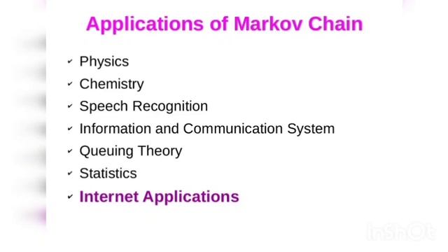 Applications of Markov chains смотреть онлайн