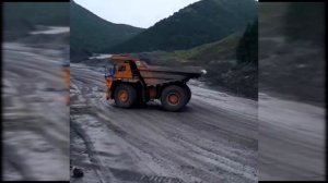 Дрифт на БЕЛАЗ 145 тонн. Разрез
