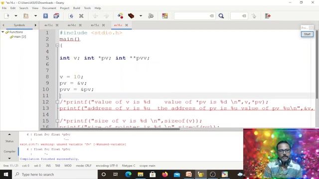 Pointers in C|C program on pointers смотреть онлайн