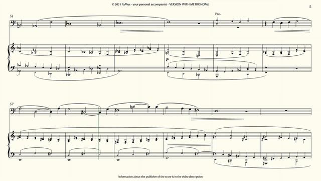 Pierre Max Dubois: Cortege for trombone and piano, 442 смотреть онлайн