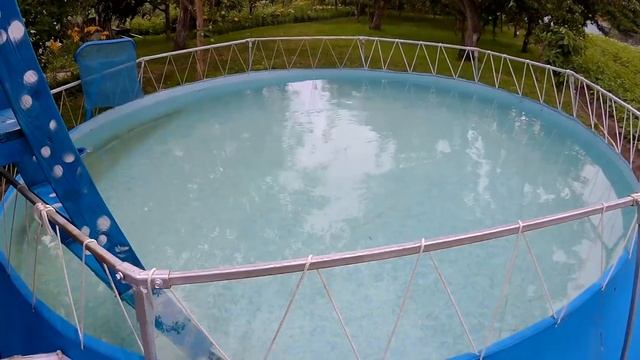 Каркасный бассейн из надувного бассейна. Даем бассейну третью жизнь. смотреть онлайн