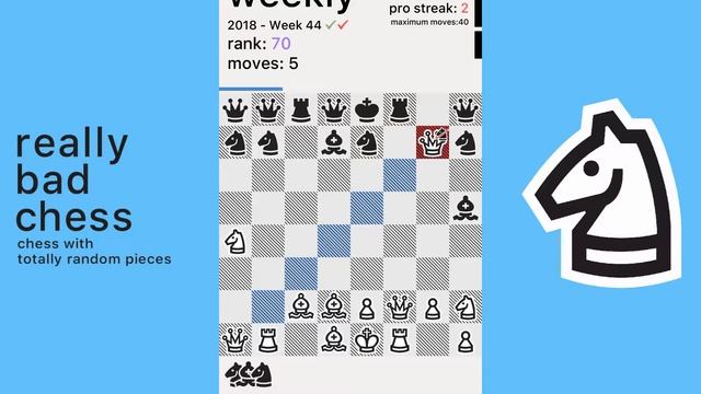 Решение задачи 44 недели за 8 ходов | Really Bad Chess смотреть онлайн