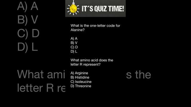 Amino acids one letter code quiz смотреть онлайн