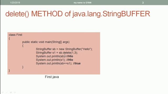 String API in Java | #42 | delete() Method of StringBuffer Class in Java смотреть онлайн