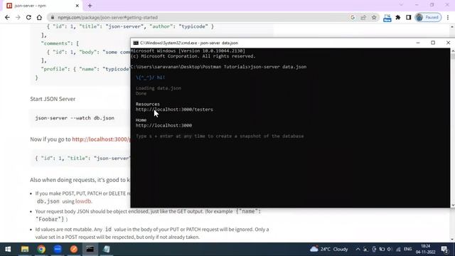 05 | Postman Tutorials | Create Fake REST API using JSON Server смотреть онлайн
