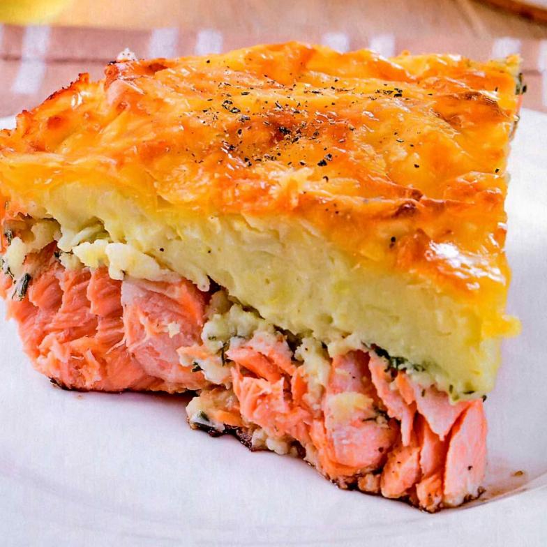 Запеканка из картофеля с семгой смотреть онлайн