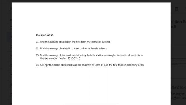 Database Task 25 | Java Institute смотреть онлайн