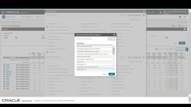 Hospitality Documentation–OPERA Cloud: View Property Availability and Configure Sell Limits смотреть онлайн