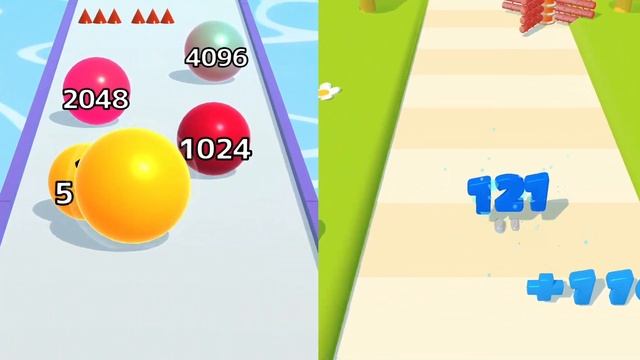 Crazy Number Run Vs Ball Run Infynity - 123456789 Update Levels Gameplay 37537