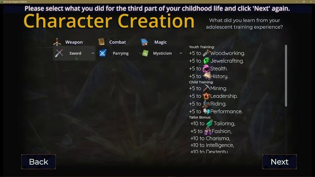 (Dev log) Life in the Kingdom Character Creation смотреть онлайн
