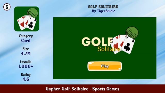 Top 10 Gopher Golf Solitaire Android Games смотреть онлайн