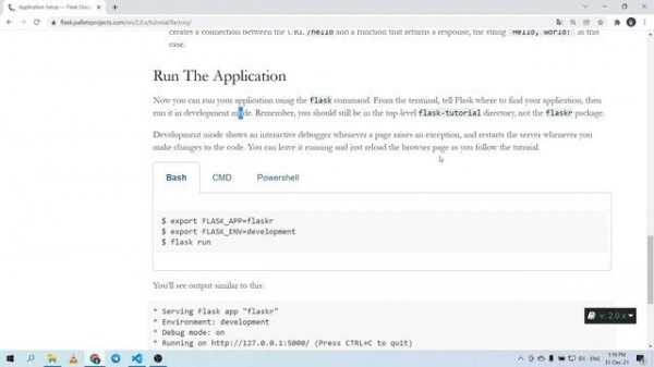 Learn Flask Python from Documentation - Part 1