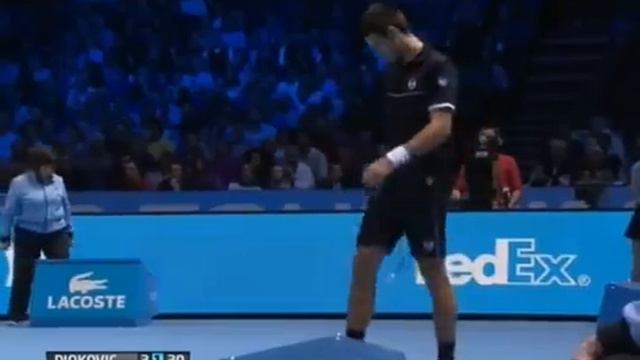 Novak Djokovic vs David Ferrer -Match Point-ATP World Tour Finals London 2011 смотреть онлайн