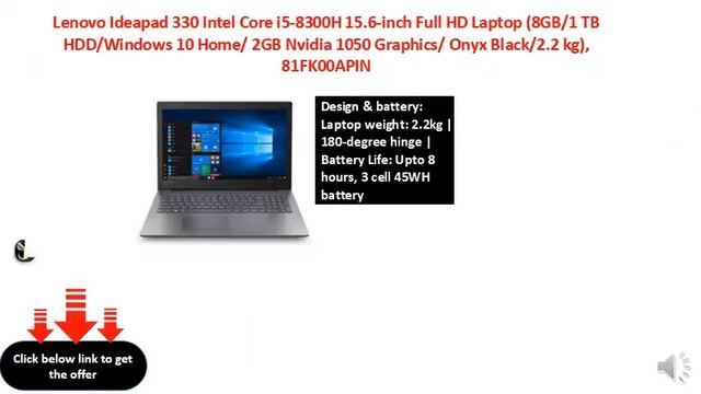 Lenovo Ideapad 330 Intel Core i5-8300H 15.6-inch Full HD Laptop смотреть онлайн