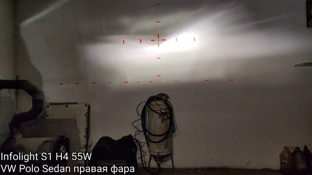 LED H4 Infolight S1 55W + фара VW Polo Sedan смотреть онлайн
