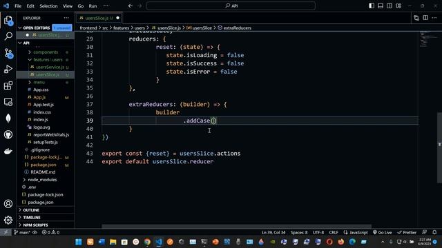 ExtraReducers - API Front End Project. смотреть онлайн