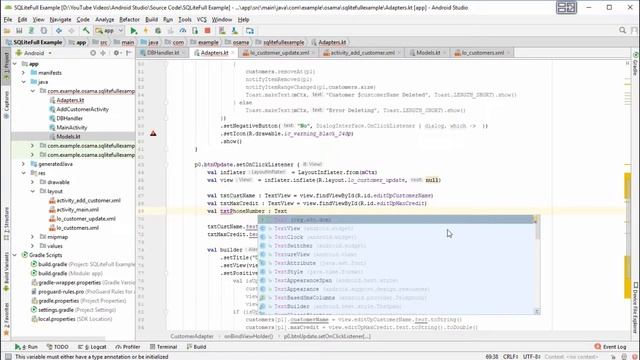 Part 3 SQLite Database Upgrade The Database in Android Studio by Kotlin смотреть онлайн