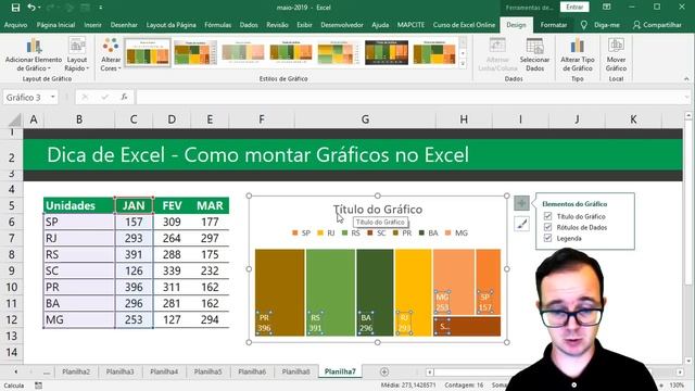 Como Montar Gráficos no Excel 2019 - Dicas de Excel смотреть онлайн