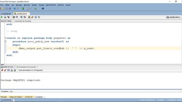 PLSQL Aprendiendo a crear paquetes 1 смотреть онлайн