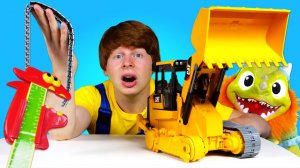 Видео игры для мальчиков про машинки. Машинка Бульдозер сломалась! Чиним игрушки в автомастерской