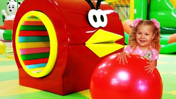 Funny kids play on the Indoor Playground Family Fun Play Area for kids / Baby songs Nursery rhymes