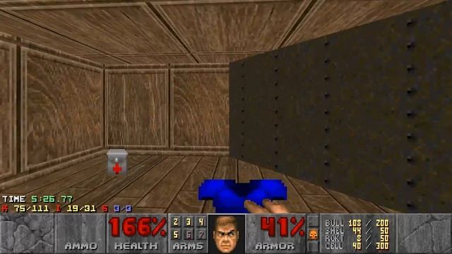 Doom - E2M6: Halls of the Damned (Nightmare! 100% Secrets + Items) смотреть онлайн