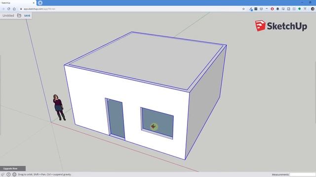 GETTING STARTED with SketchUp Free - Lesson 2 - Creating a House Model смотреть онлайн