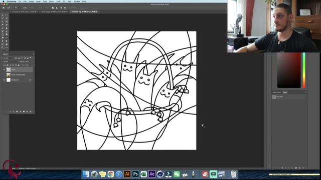 How To Draw Cubism Designs : Photoshop Tutorial For Print On Demand
