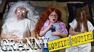 Мое утро бабули и внучки Slendrina. My morning routine в реальной жизни!