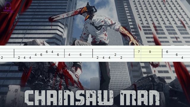 Chainsaw Man OP [Bass Tabs Tutorial] смотреть онлайн
