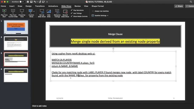 NEO4J|NEO4J TUTORIAL|Neo4j Python|Neo4j Database|Merge Node With Property From Existing Node|PART:4 смотреть онлайн