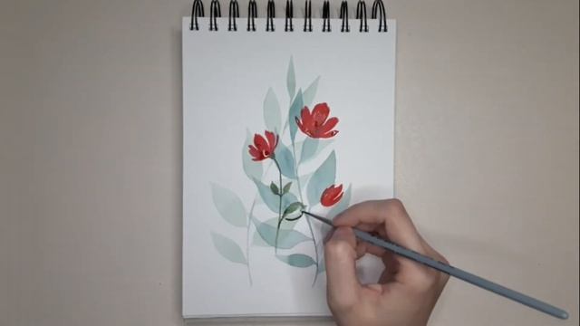 Как нарисовать ботаническую иллюстрацию? / Цветы / Акварель смотреть онлайн