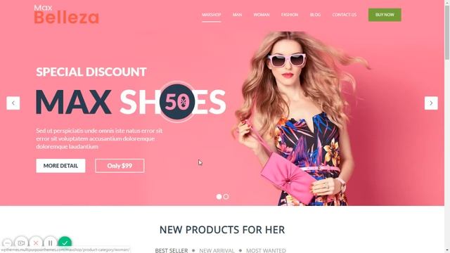 Fashion Store - Responsive WordPress Themes смотреть онлайн
