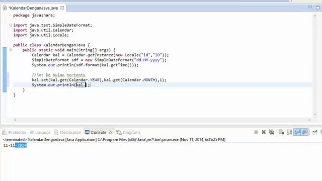 Java Easy Java Calendar 1 смотреть онлайн