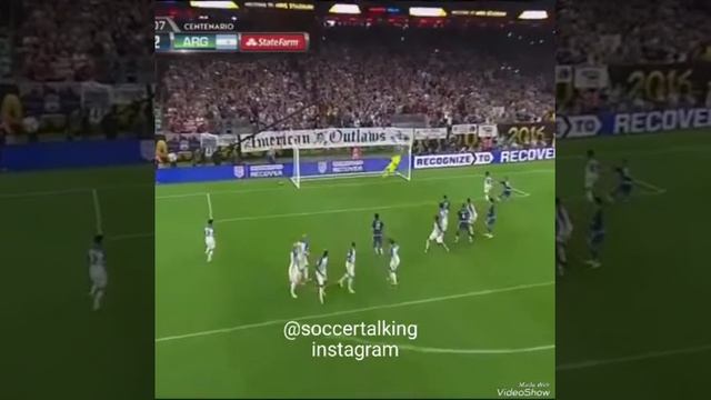 Amazing free kick from messi in the copa america смотреть онлайн