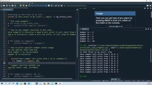 for loop examples in python part - 23 смотреть онлайн