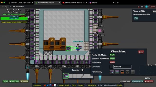Making a Mini Battle Ship in test.drednot.io смотреть онлайн