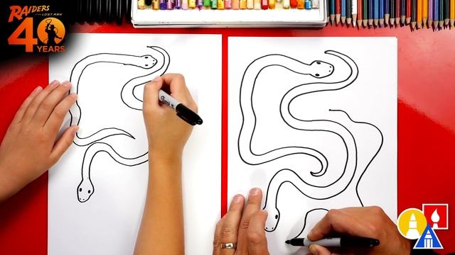 How To Draw Snakes Indiana Jones 40th Anniversary смотреть онлайн