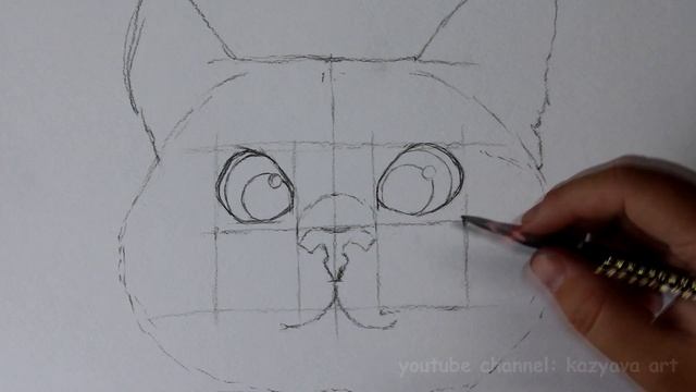 Как нарисовать кота углем смотреть онлайн