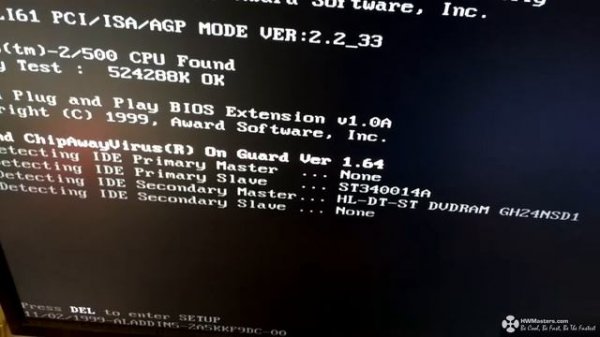 Error Loading Operating System (Windows XP)