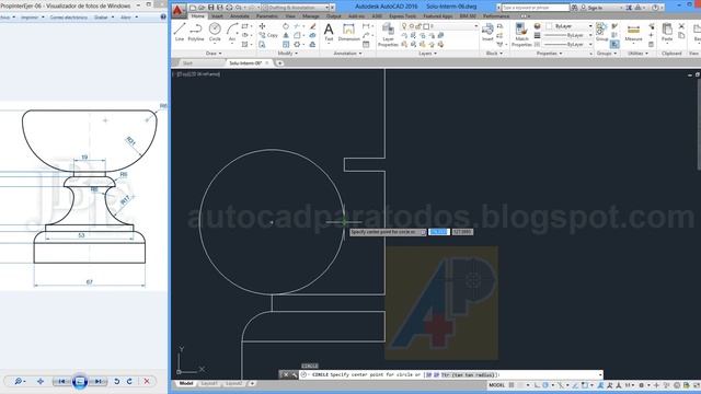 Solución Propuesto 06 - AutoCAD Intermedio смотреть онлайн