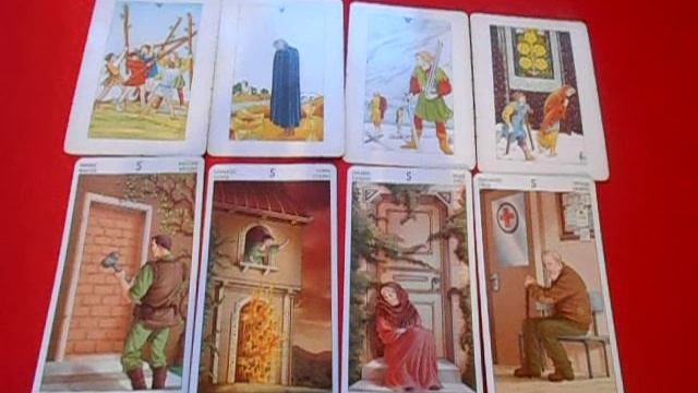 Значение младших арканов Таро. Пятерка жезлов, пятерка кубков, пятерка мечей, пятерка пентаклей. смотреть онлайн