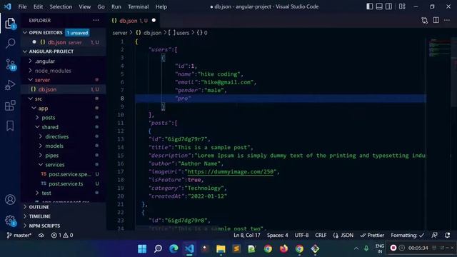Create REST API using JSON Server | Fake rest API using JSON-server | Angular Tutorial #15 смотреть онлайн