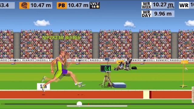Ragdoll Runners Long Jump(Hard) 10.47m смотреть онлайн