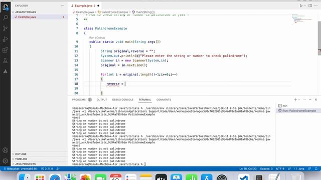 How to check string is #palindrome in #java смотреть онлайн