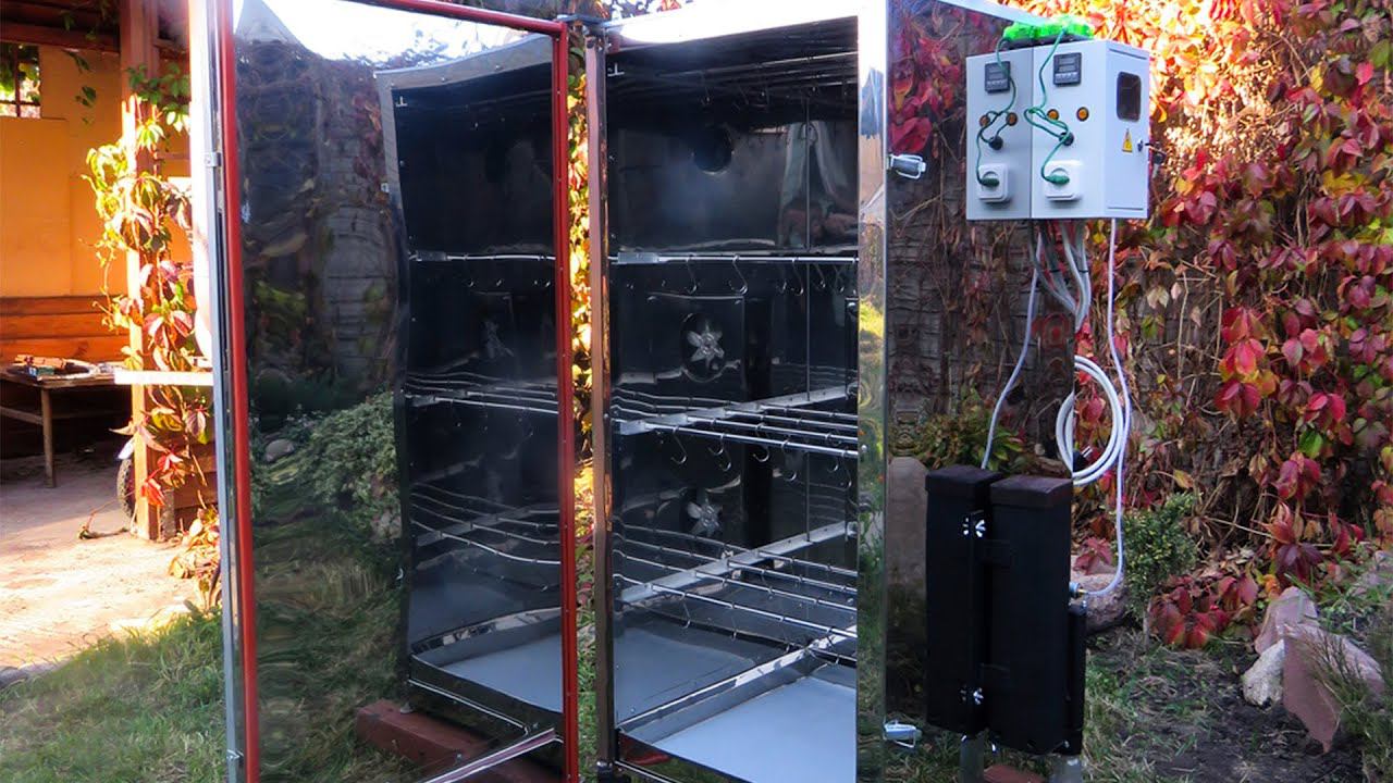 Коптильня из нержавейки. Готовим новую модель. смотреть онлайн